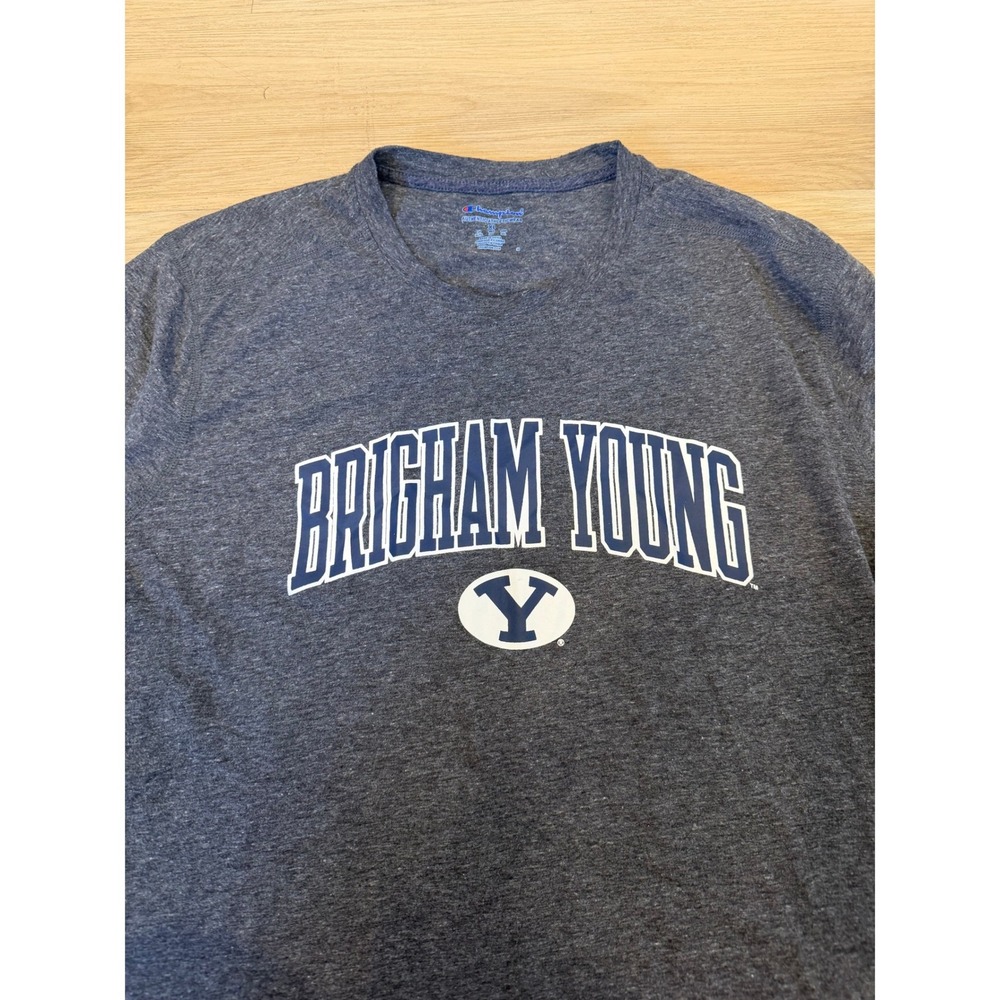 Dark Heather Gray T-shirt Size XL - Brigham Young University - Casual Tee -  BYU